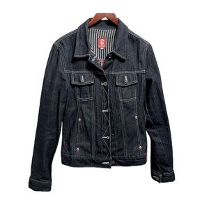 Guess vintage dark blue denim jacket.